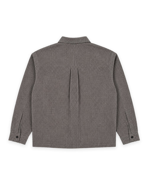 STARTER CHECK L/S SHIRT - BLACK/WHITE