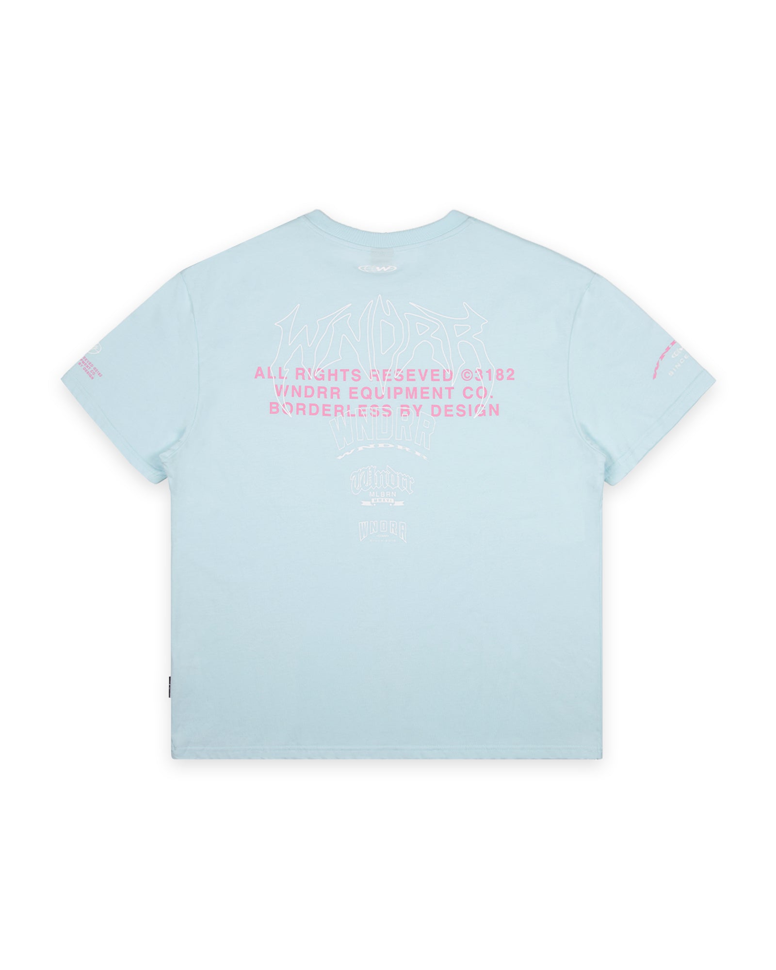 OVERPOWER BOX FIT TEE - BABY BLUE