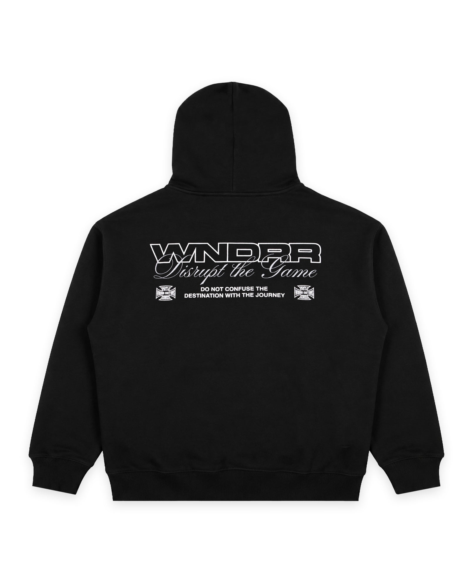 DISPLACE HOOD SWEAT - BLACK