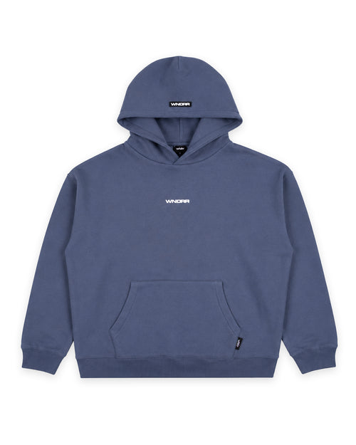 REFRAIN HOOD SWEAT - STORM BLUE