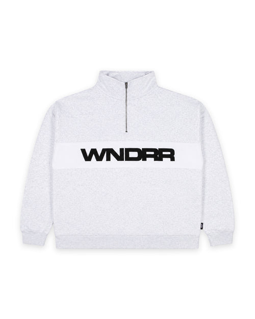MOTIF 1/4 ZIP SWEAT - WHITE MARLE