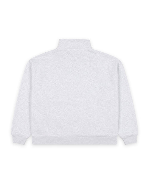 MOTIF 1/4 ZIP SWEAT - WHITE MARLE