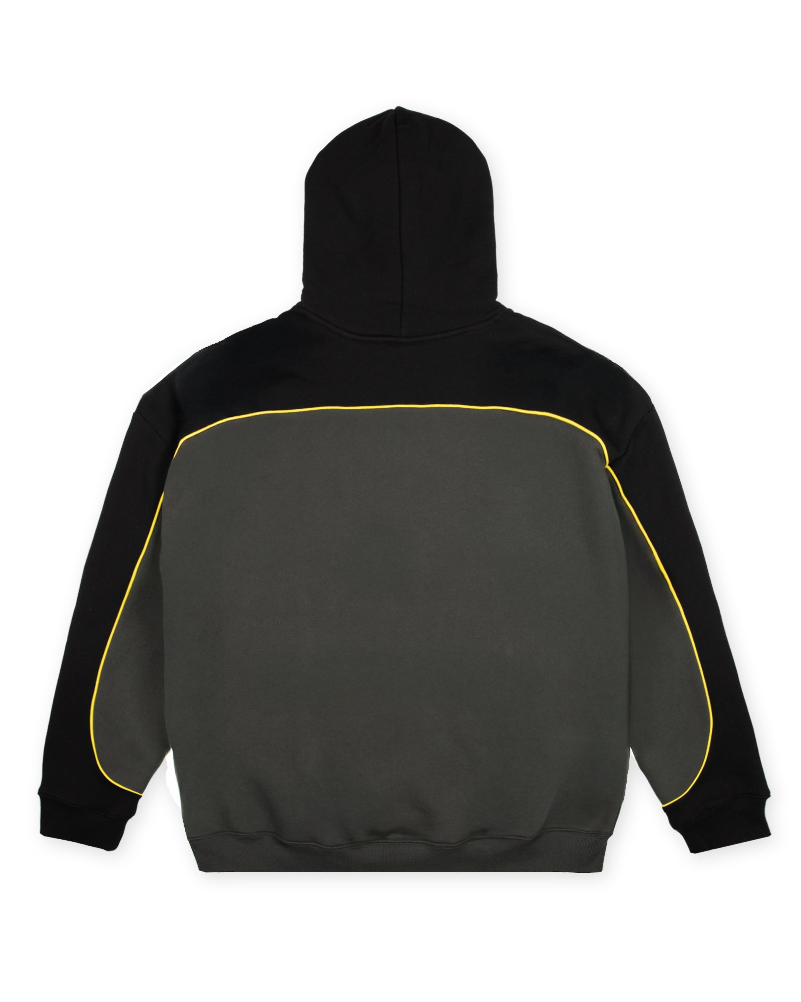 TOKEN PANEL HOOD SWEAT - INK/BLACK