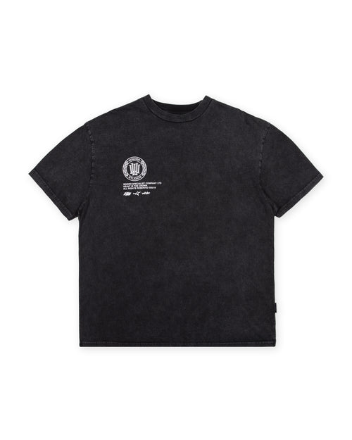 VELOCITY BOX FIT TEE - WASHED BLACK