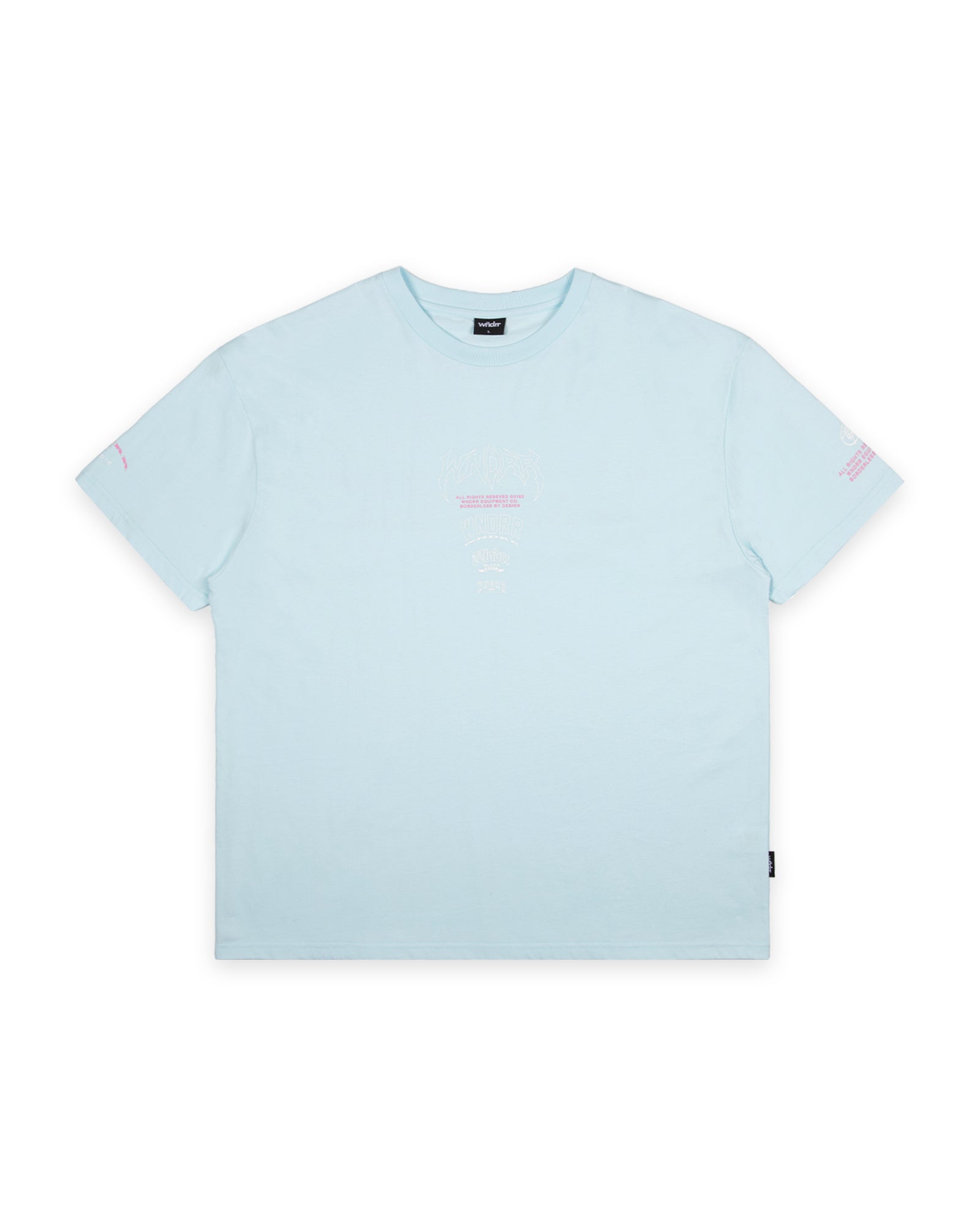 OVERPOWER BOX FIT TEE - BABY BLUE