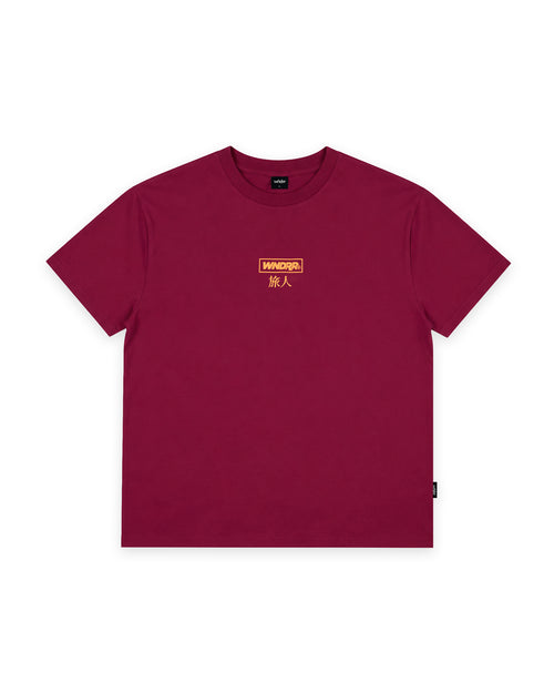 SHODO BOX FIT TEE - BLOOD RED