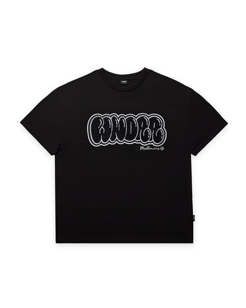 BLISSED HEAVY WEIGHT TEE - BLACK