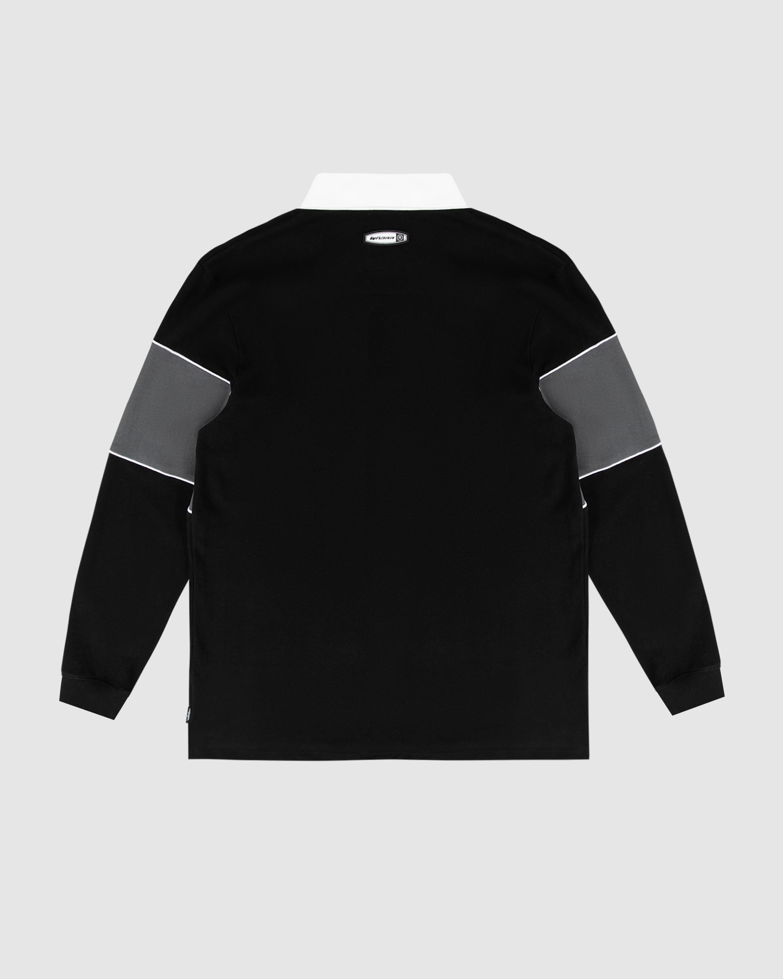 ROTHMAN PANEL RUGBY TOP - BLACK/GREY