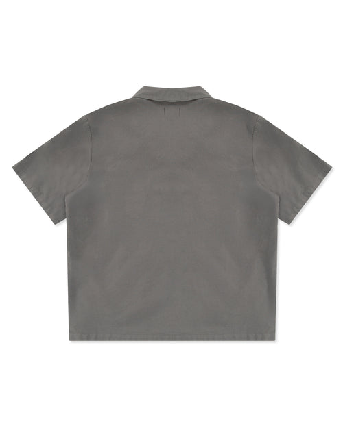 SCRIPT S/S SHIRT - MOON GREY