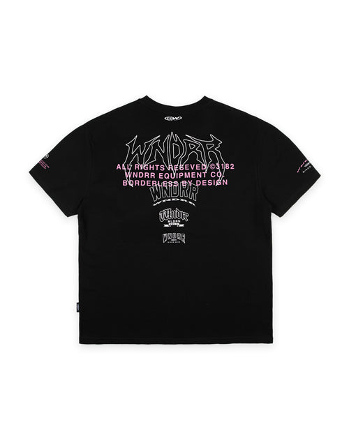 OVERPOWER BOX FIT TEE - BLACK
