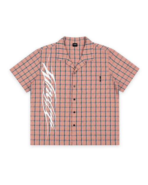 REAPER CHECK S/S SHIRT - CORAL