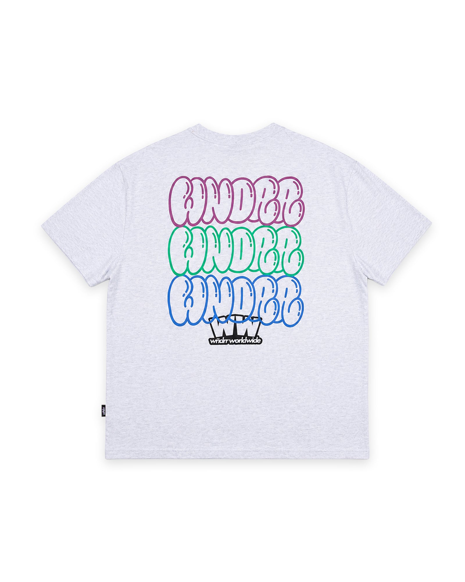 BLISSED OUT BOX FIT TEE - WHITE MARLE