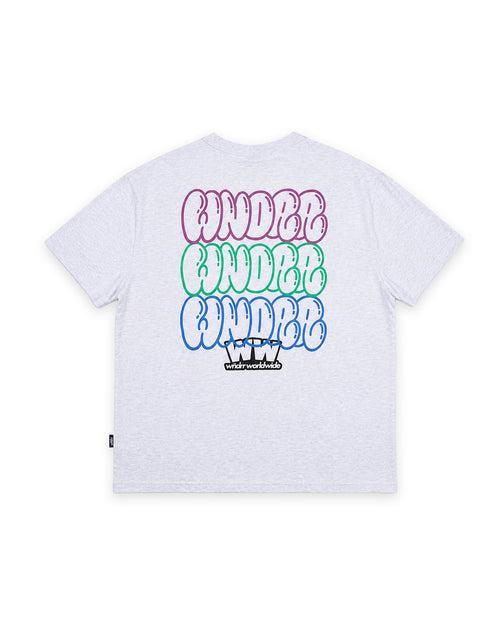 BLISSED OUT BOX FIT TEE - WHITE MARLE