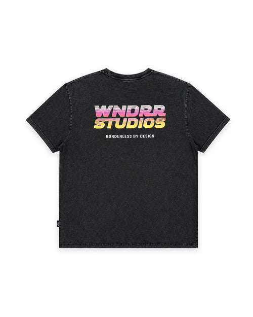 ARCADE BOX FIT TEE - WASHED BLACK