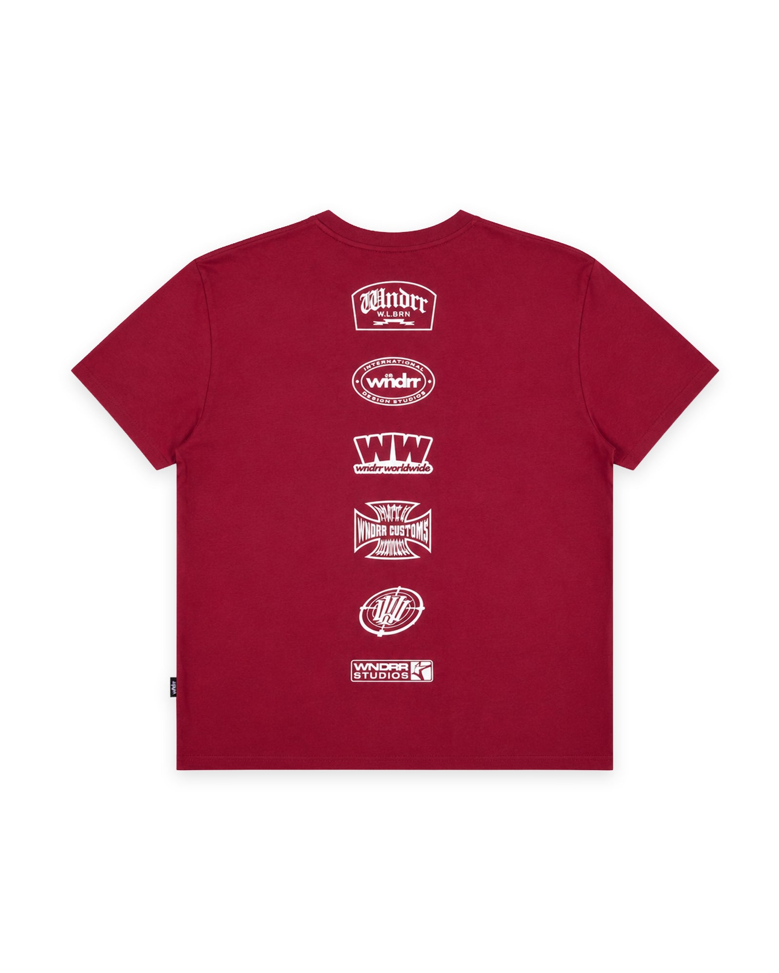 UNION BOX FIT TEE - BLOOD RED