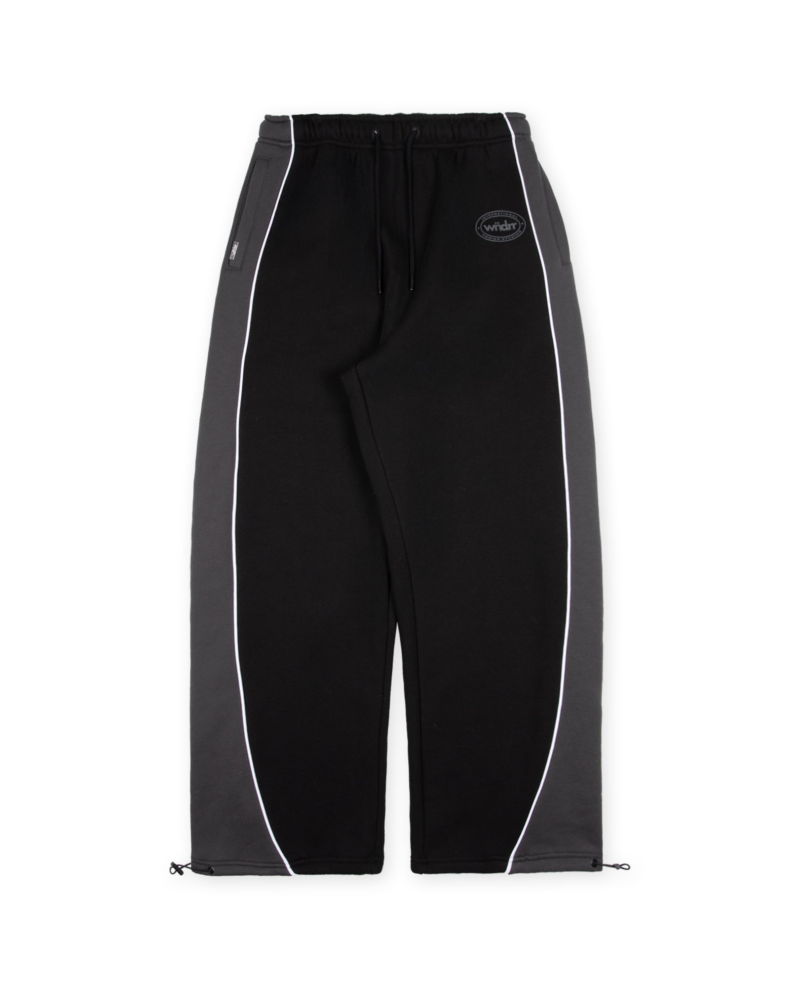 TOKEN PANEL LOUNGE TRACKPANT - BLACK/GREY