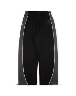 TOKEN PANEL LOUNGE TRACKPANT - BLACK/GREY