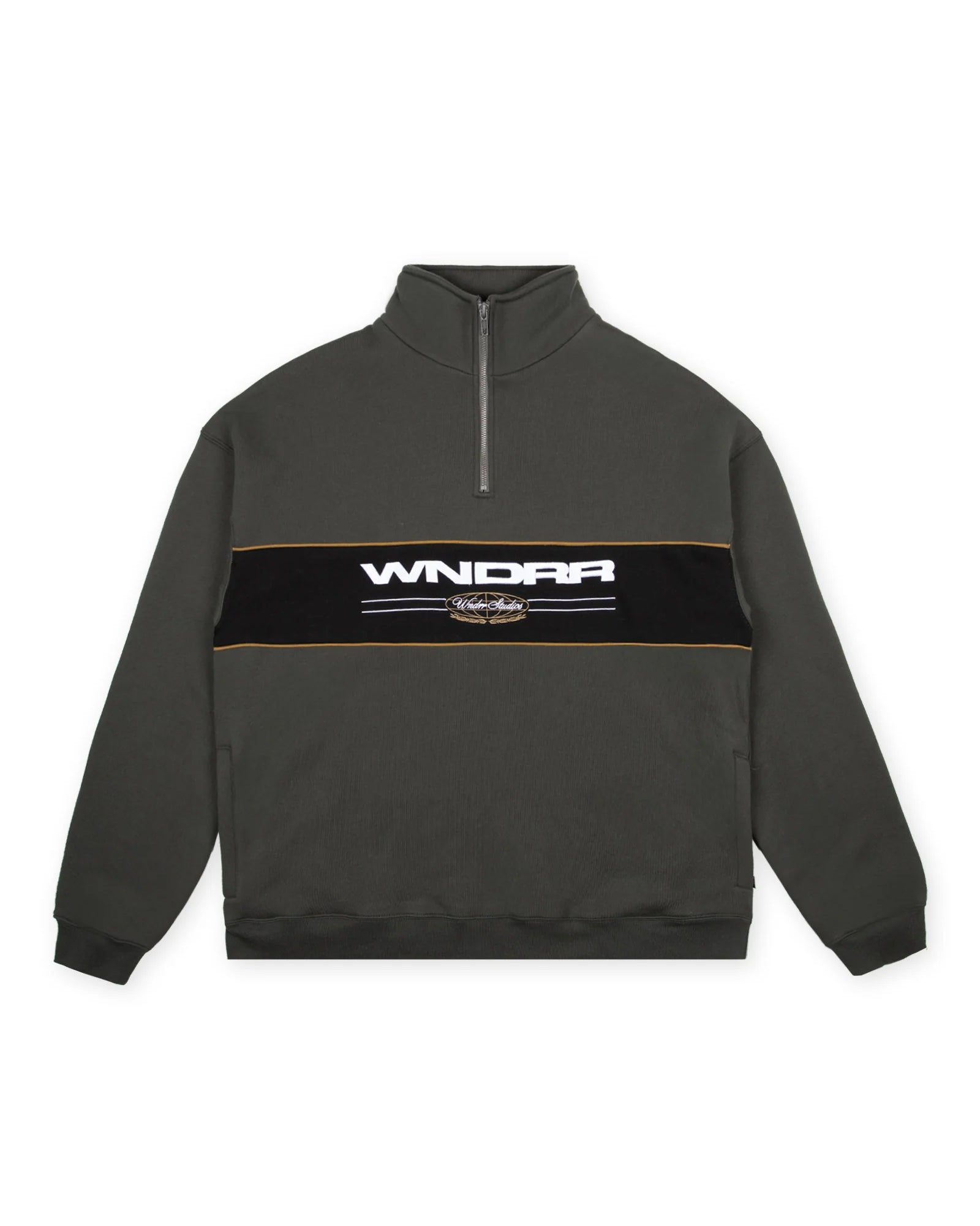 MAISON 1/4 ZIP SWEAT - INK