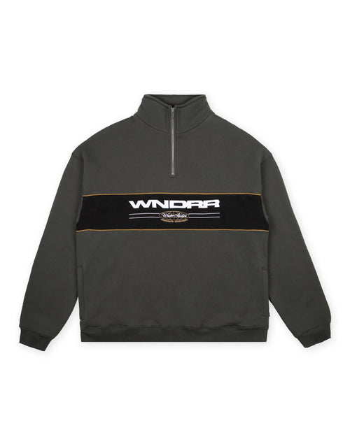 MAISON 1/4 ZIP SWEAT - INK