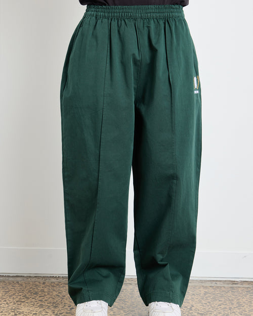 MAISON PLEATED PANT - PINE GREEN