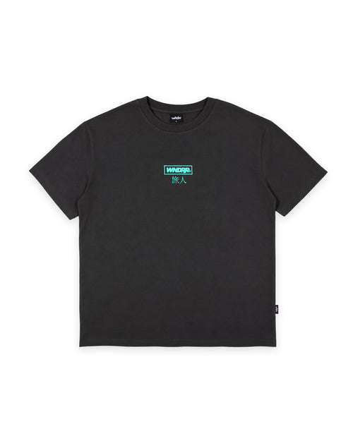 SHODO BOX FIT TEE - FADED BLACK