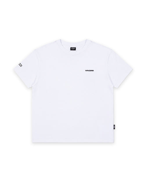 REFRAIN BOX FIT TEE - WHITE