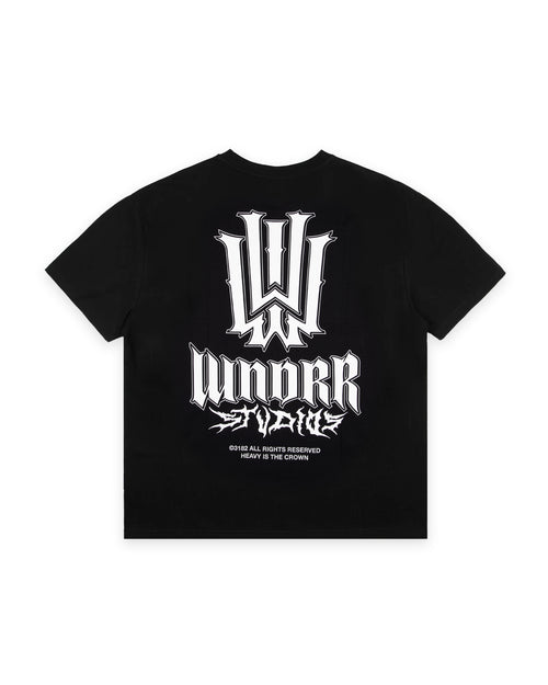BLEACH BOX FIT TEE - BLACK/WHITE