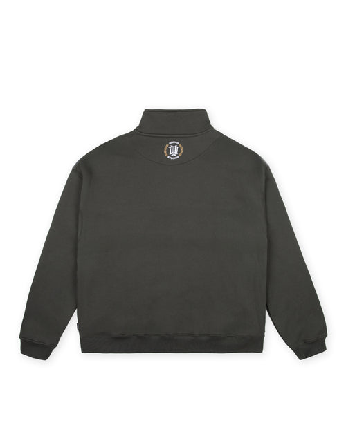 MAISON 1/4 ZIP SWEAT - INK