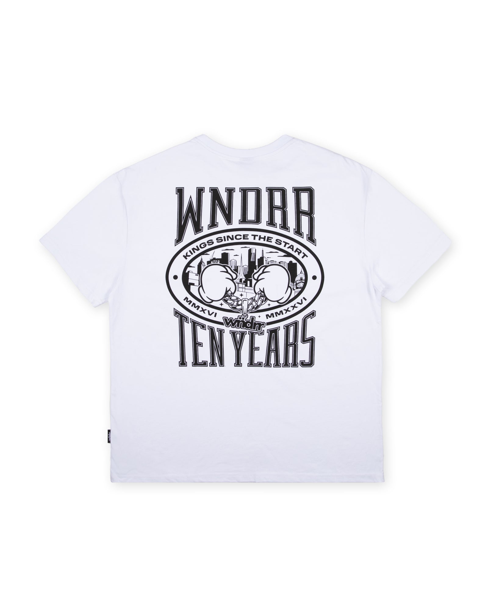 DECADE BOX FIT TEE - WHITE