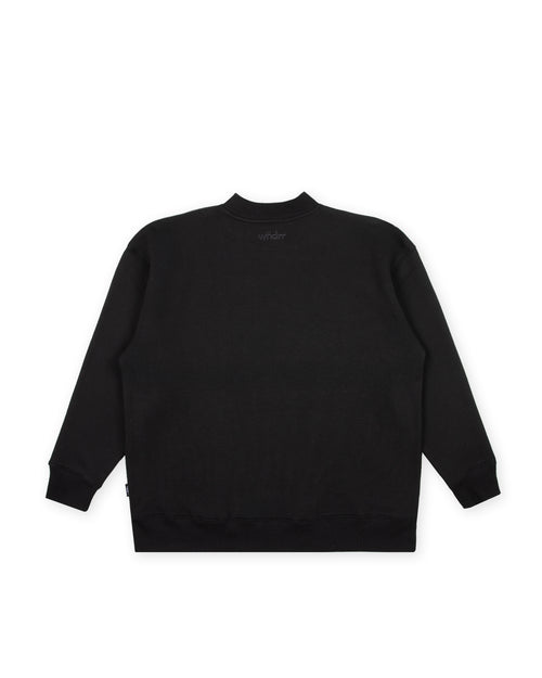 CREDIT CREW SWEAT - BLACK
