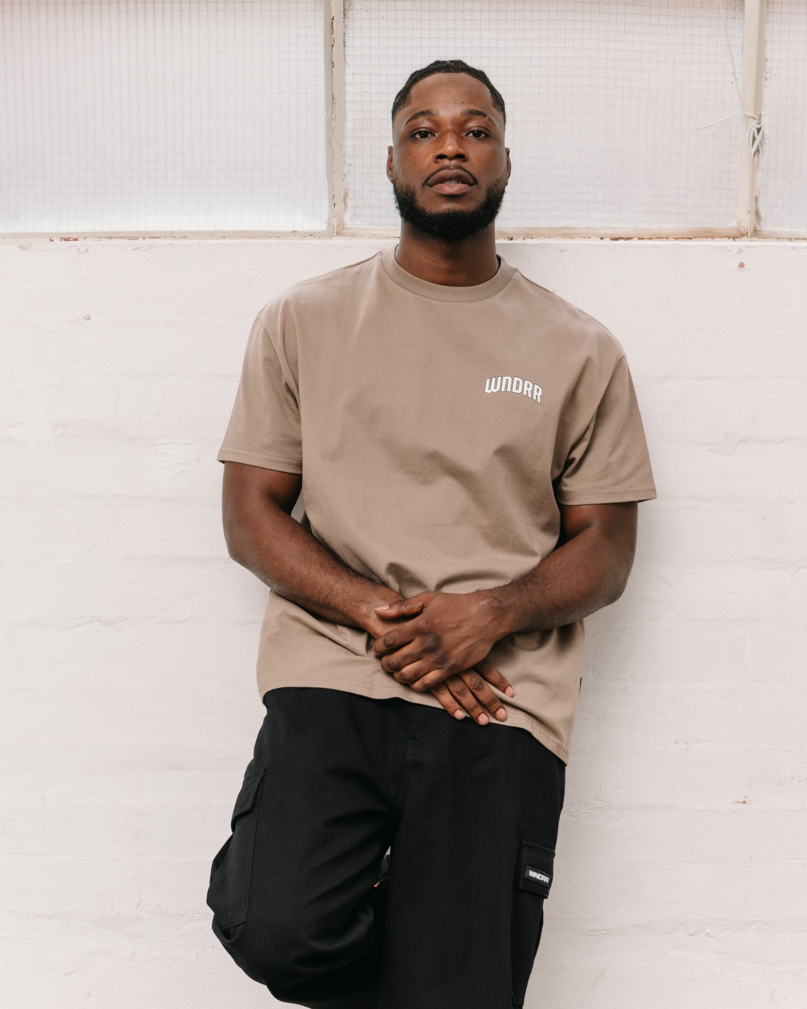 MAJOR BOX FIT TEE - TAUPE