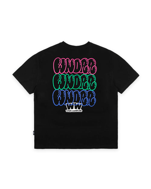 BLISSED OUT BOX FIT TEE - BLACK