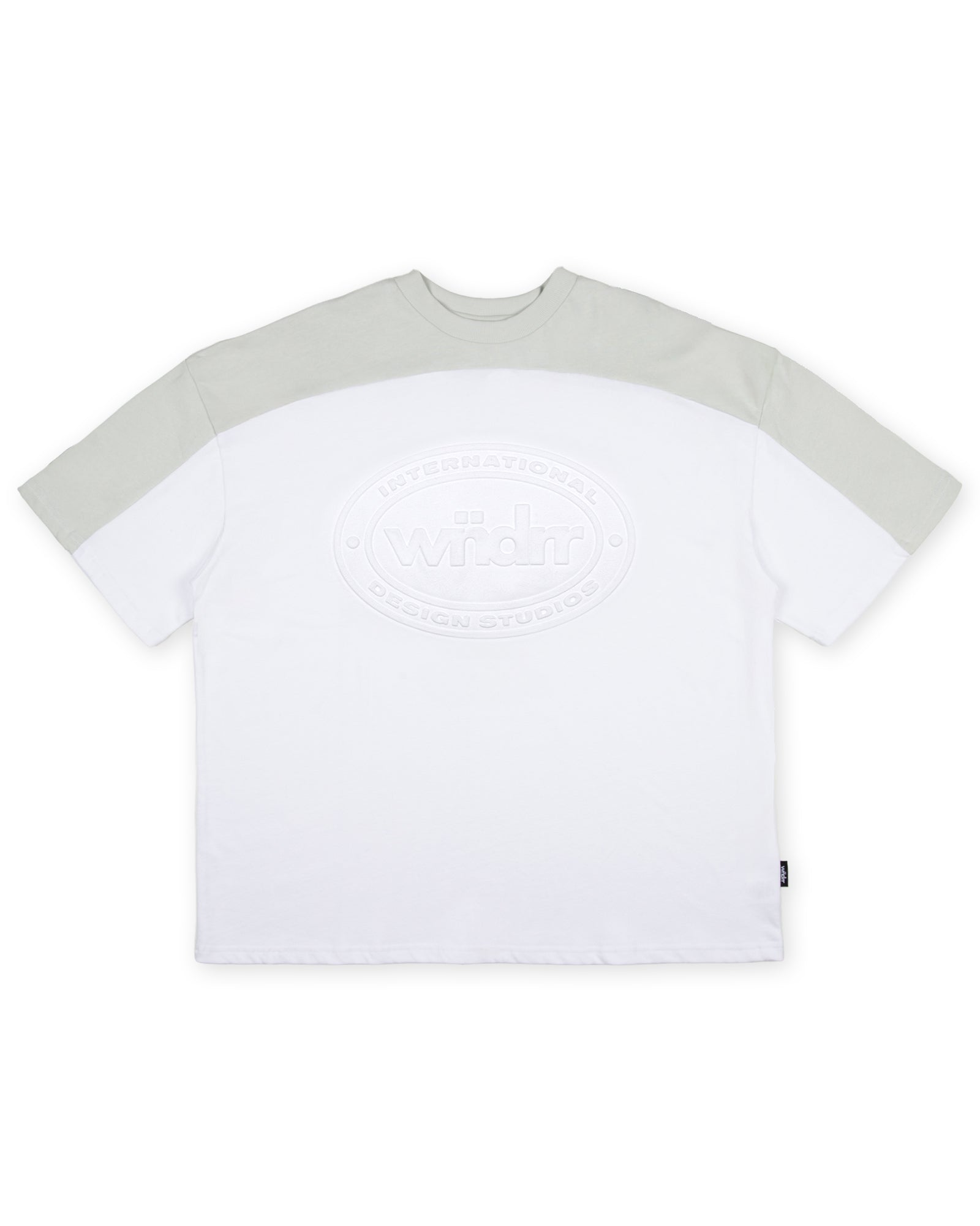 CREDIT PANEL HEAVY WEIGHT TEE - WHITE