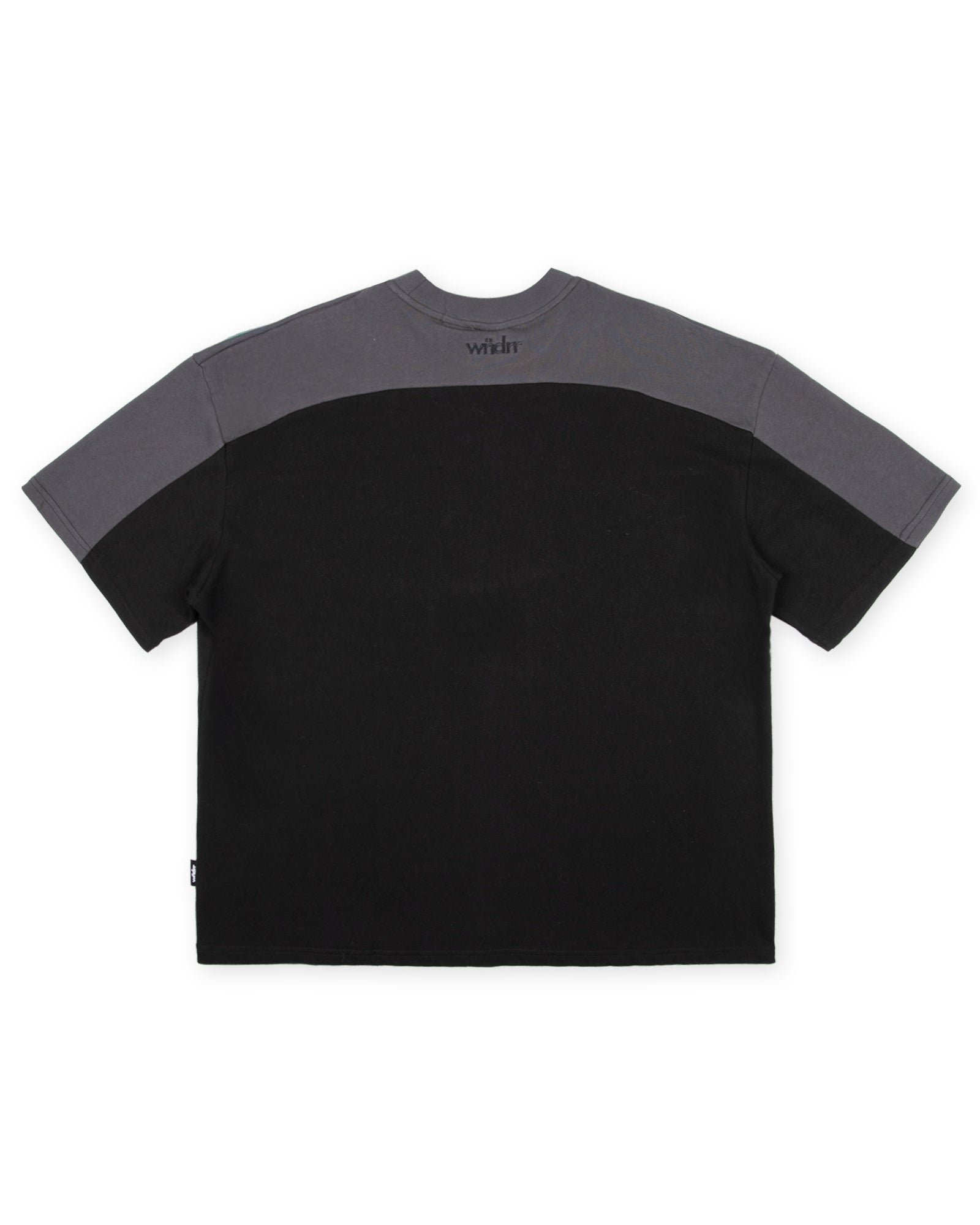 CREDIT PANEL HEAVY WEIGHT TEE - BLACK