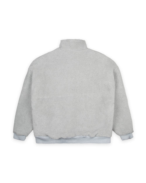 HASHI 1/4 ZIP SHERPA FLEECE - OYSTER