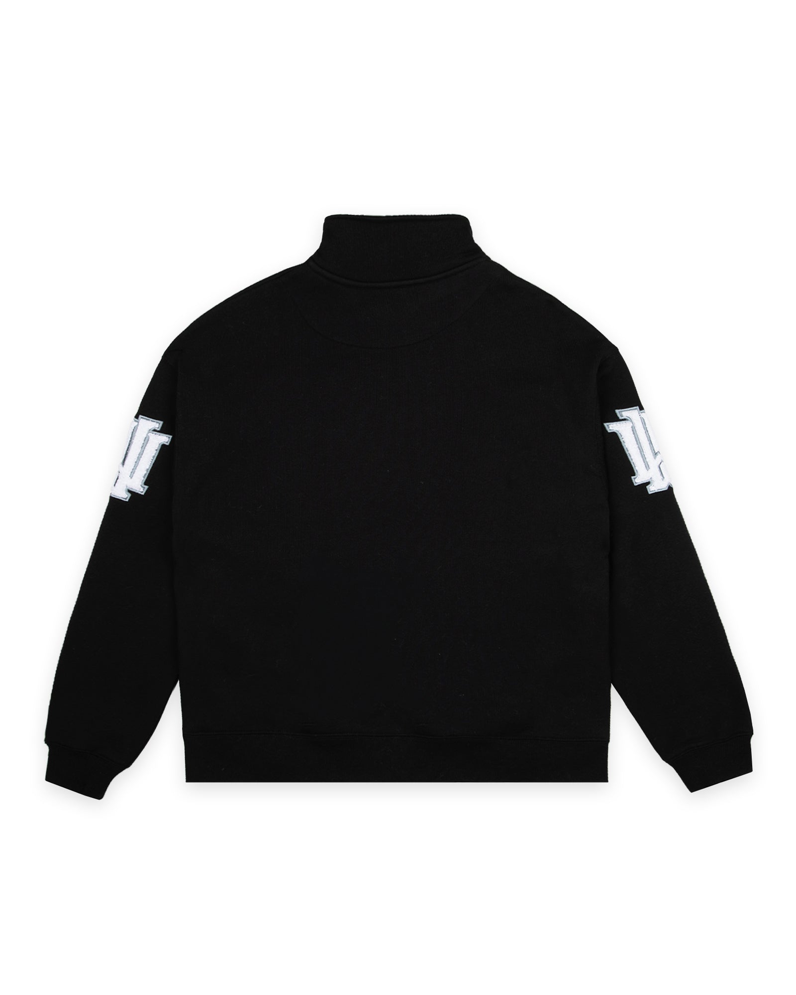 INSTITUTE 1/4 ZIP SWEAT - BLACK