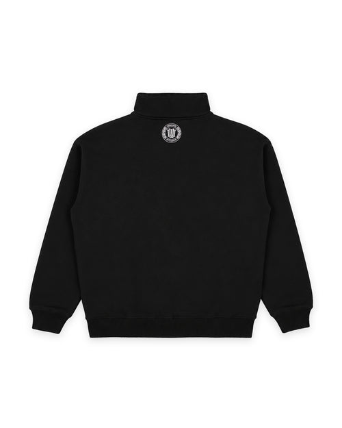 AMBASSADOR 1/4 ZIP SWEAT - BLACK