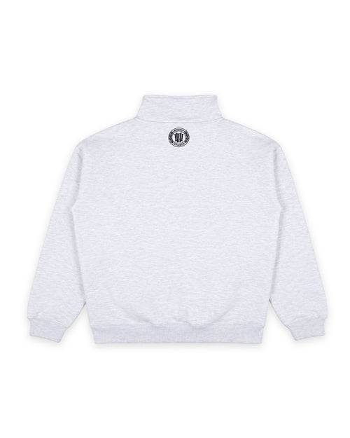 AMBASSADOR 1/4 ZIP SWEAT - WHITE MARLE