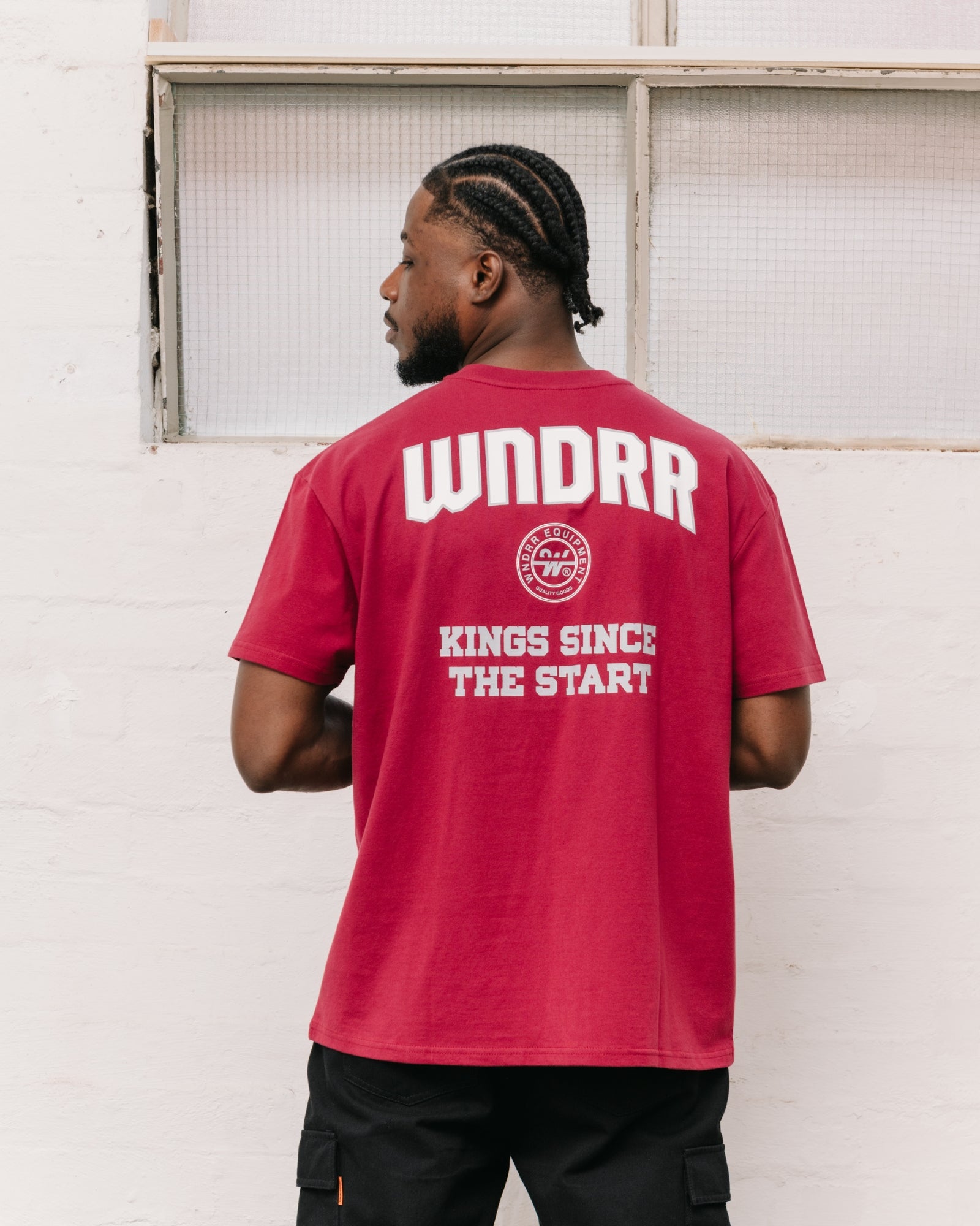 MAJOR BOX FIT TEE - BLOOD RED