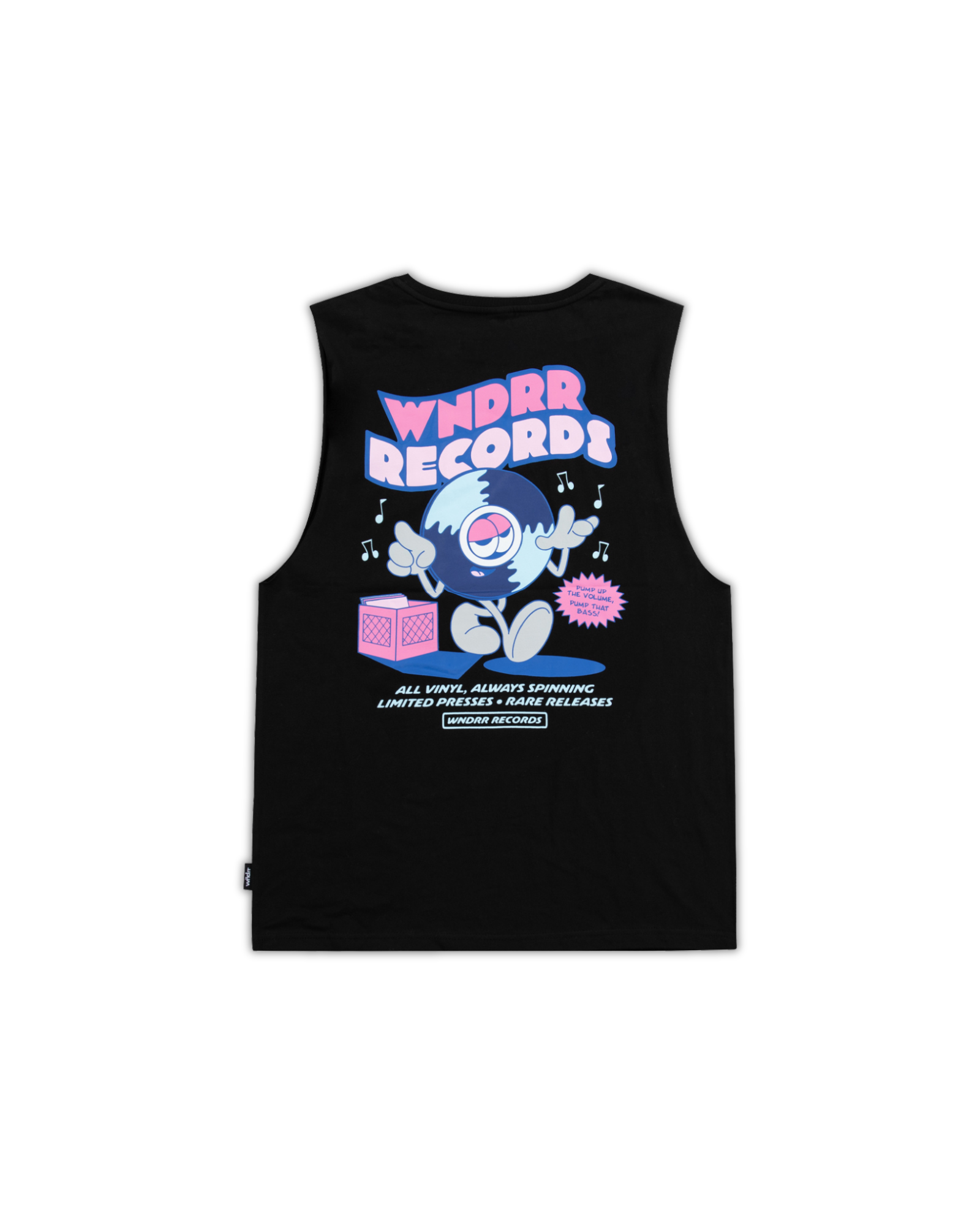 ALL VINYL MUSCLE TOP - BLACK