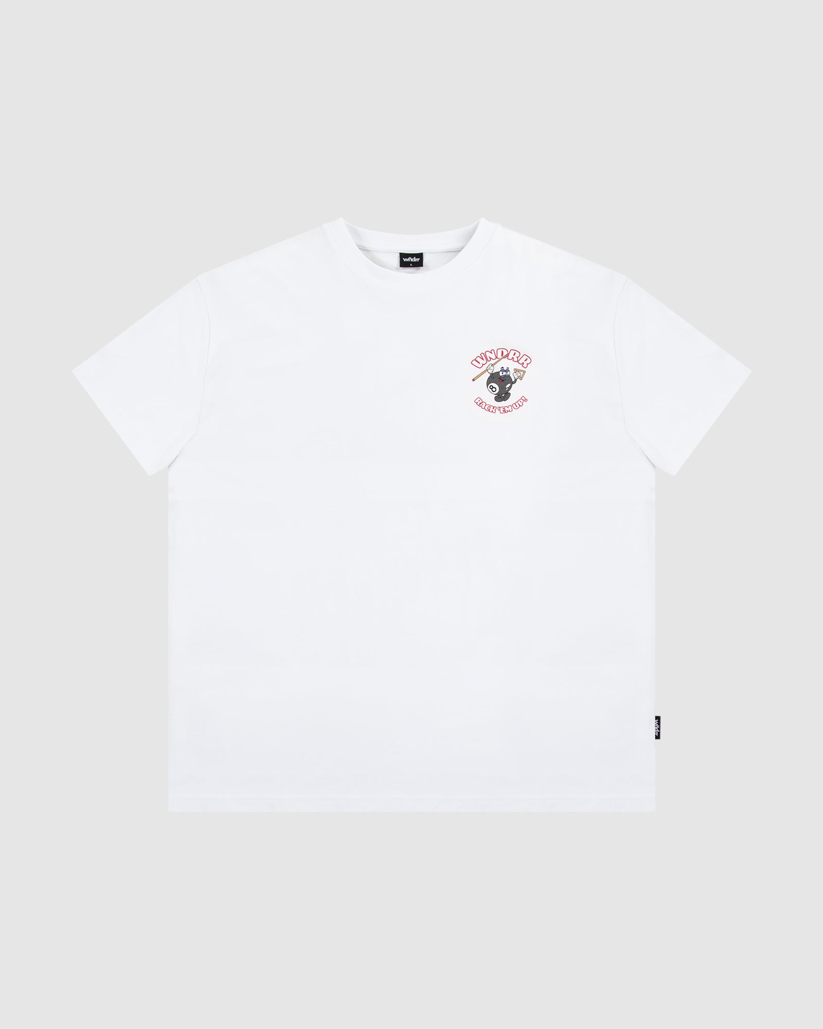 SNOOKER BOX FIT TEE - WHITE