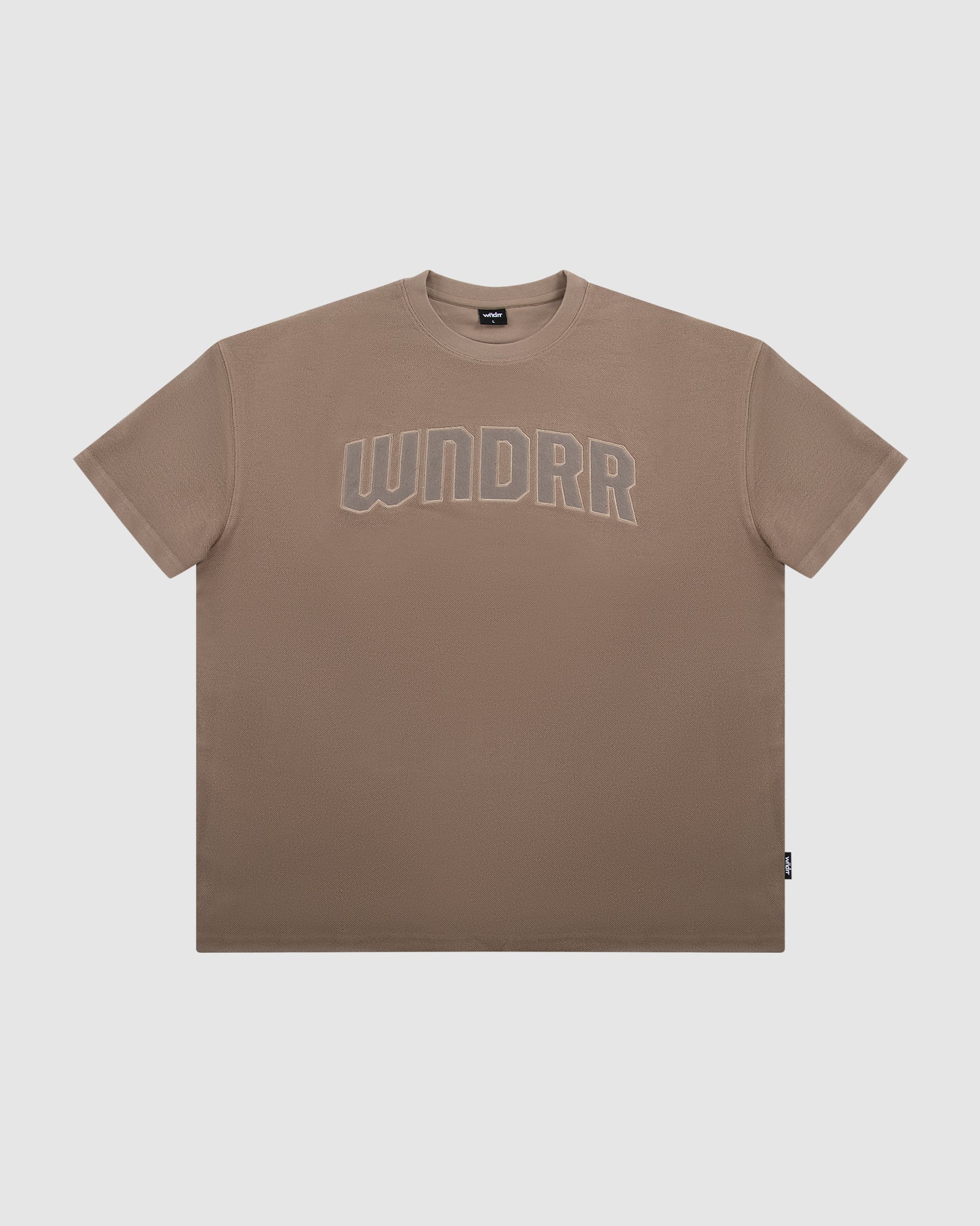 ARCH FRENCH TERRY TEE - TAUPE