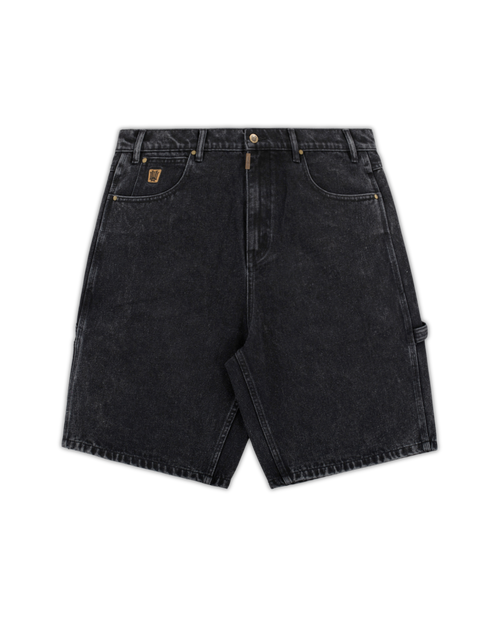 BOOSTER DENIM SHORT - WASHED BLACK