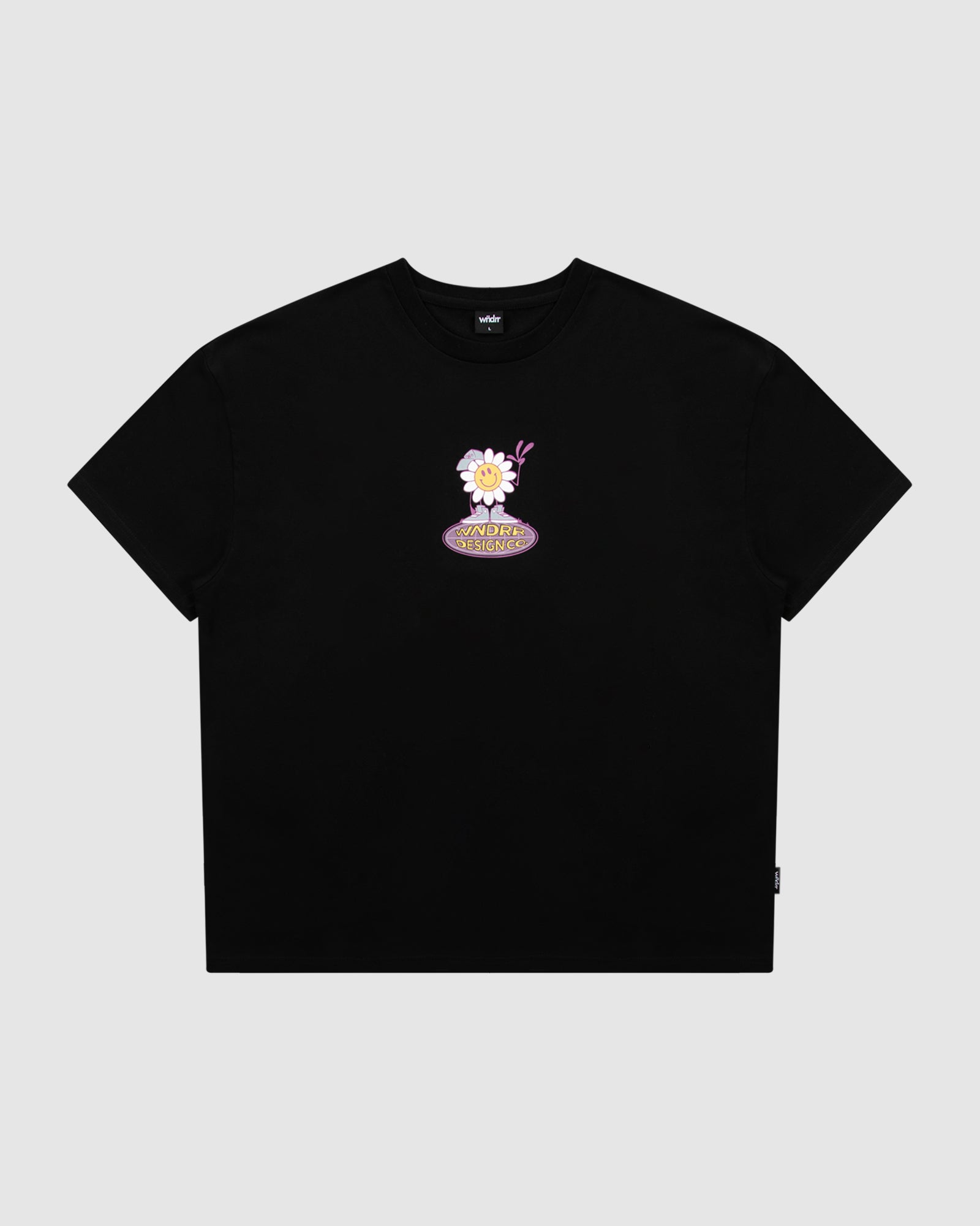 FLOWER BOY BOX FIT TEE - BLACK