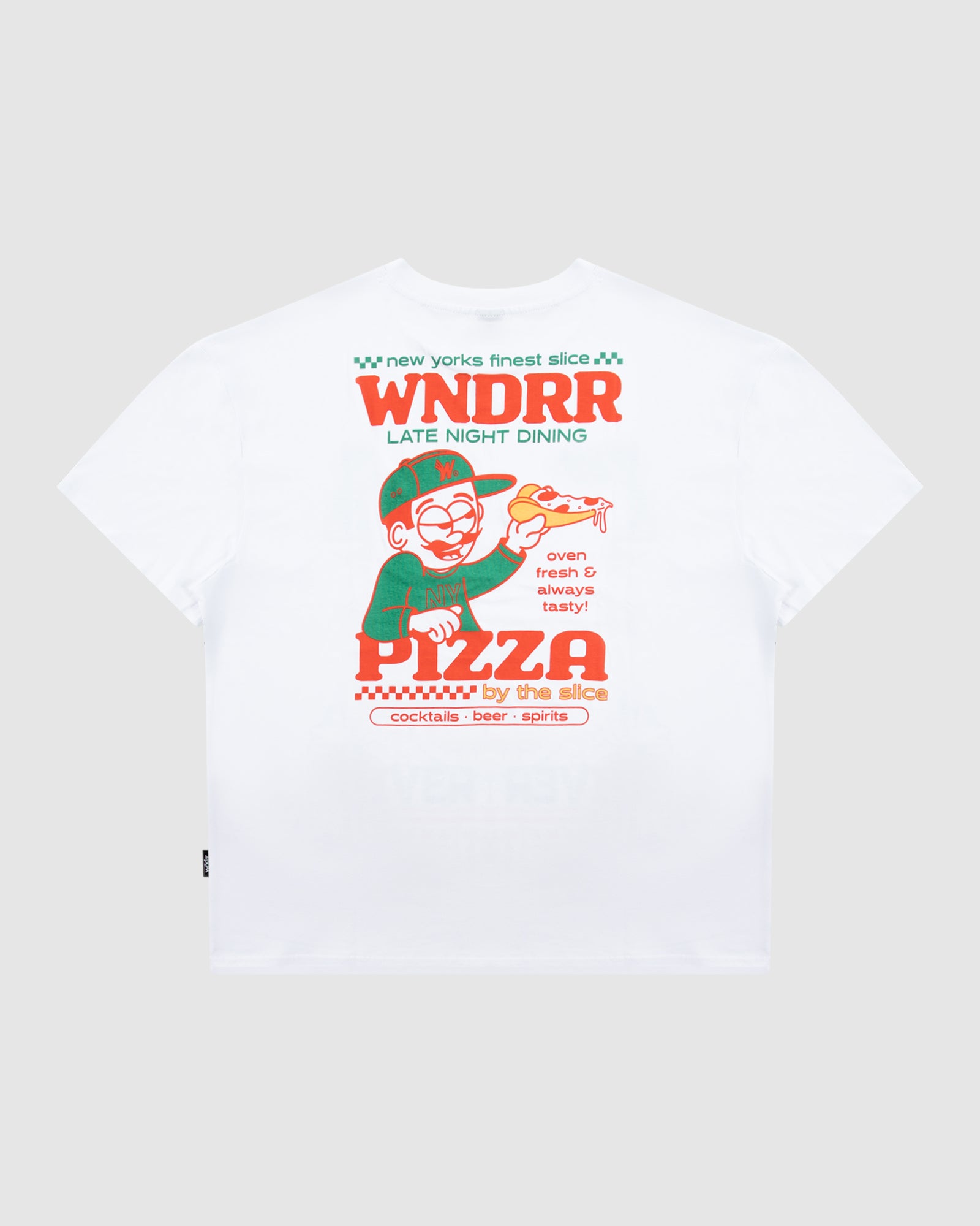 FINEST SLICE BOX FIT TEE - WHITE