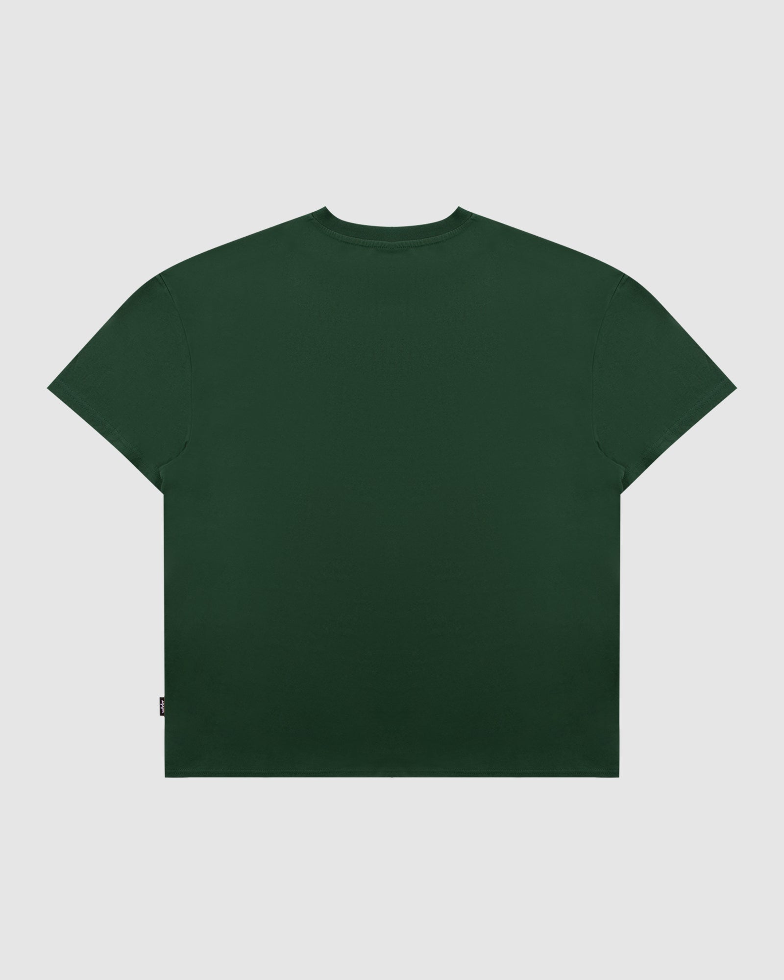 HIGH ROLL BOX FIT TEE - FOREST GREEN