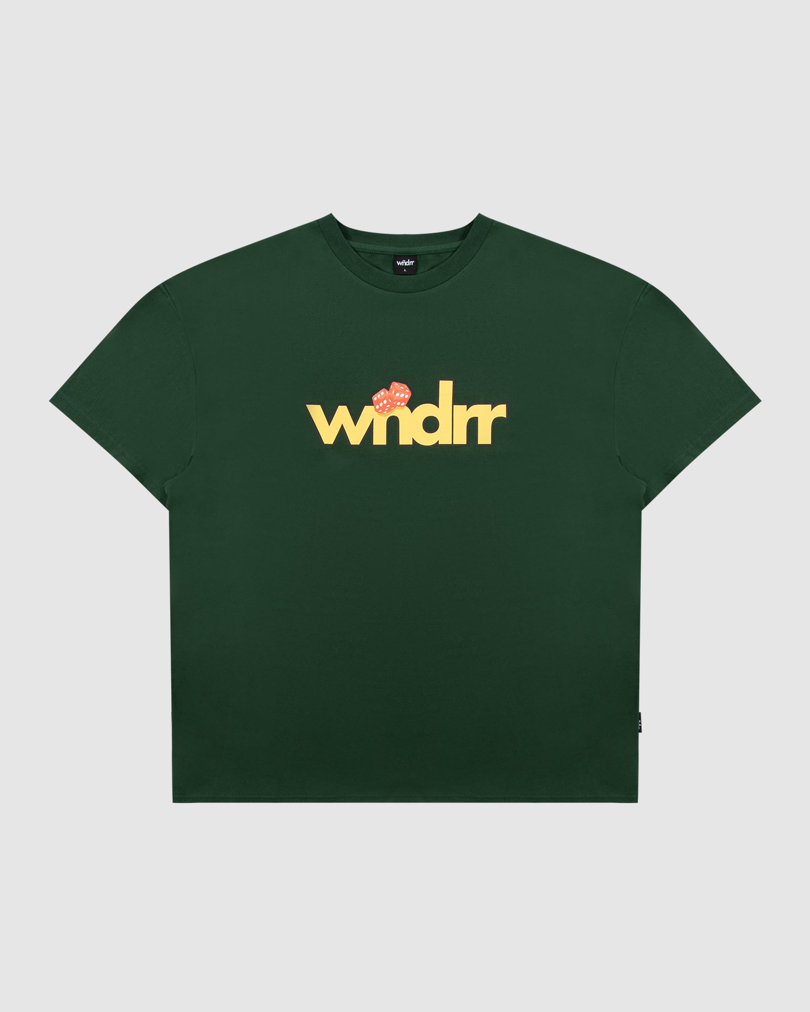 HIGH ROLL BOX FIT TEE - FOREST GREEN