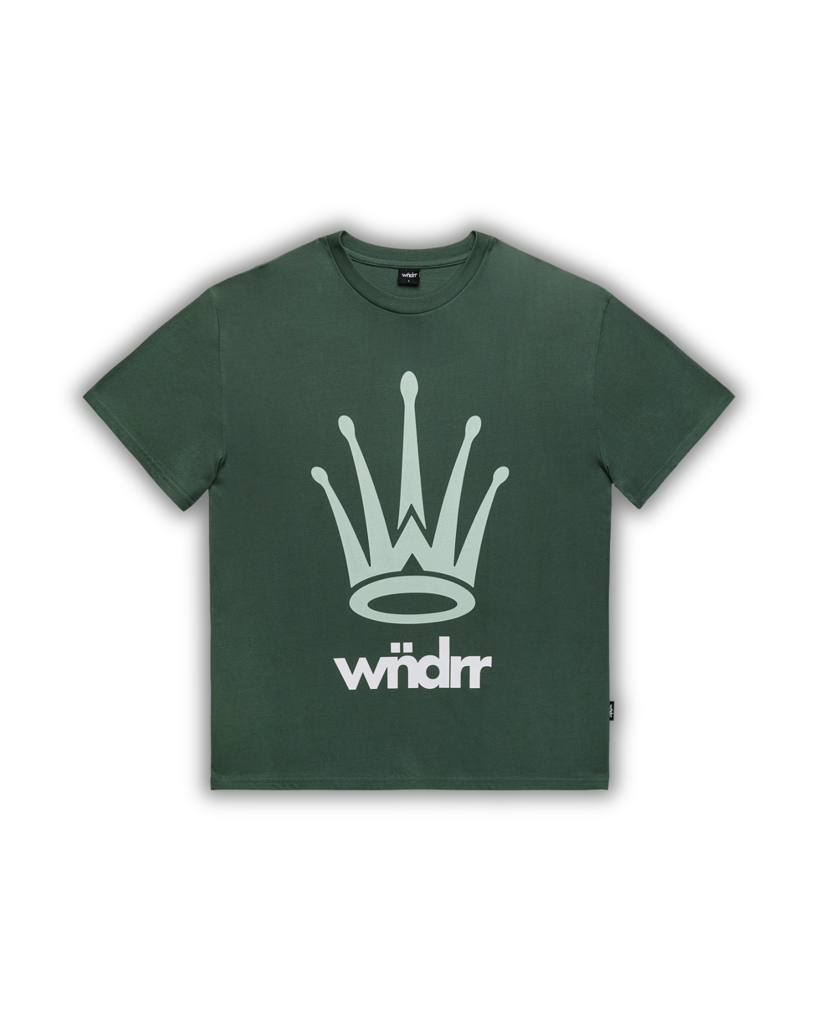 CREST BOX FIT TEE - DARK GREEN