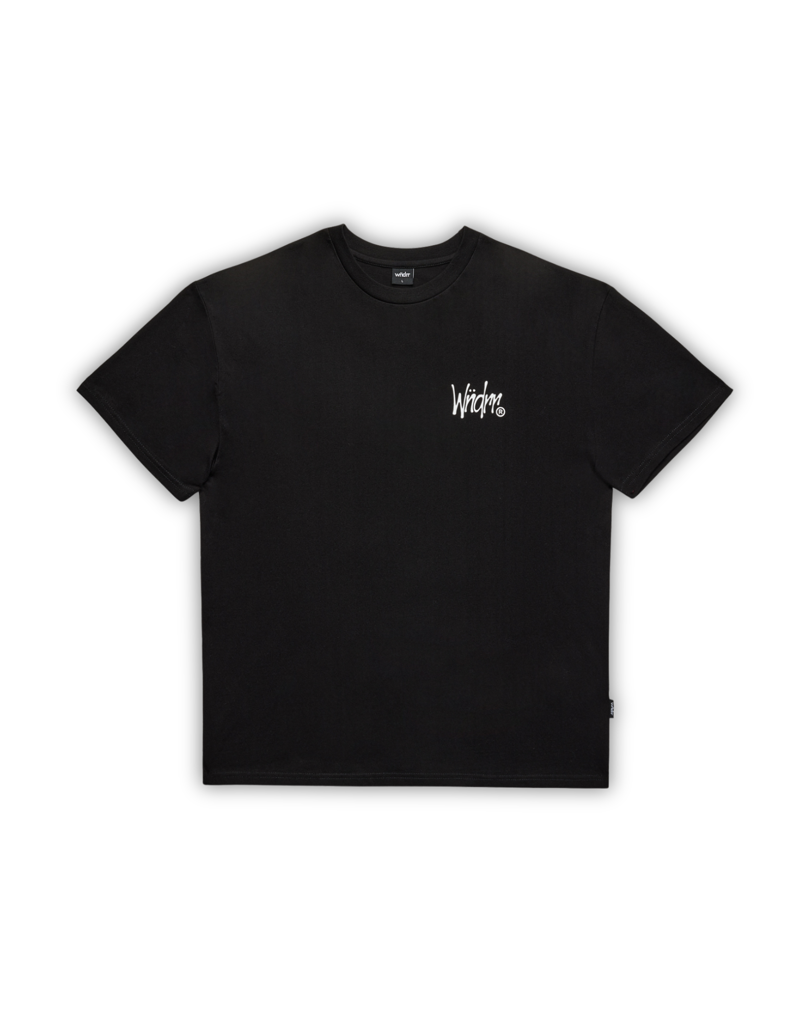 CROWN BOX FIT TEE - BLACK