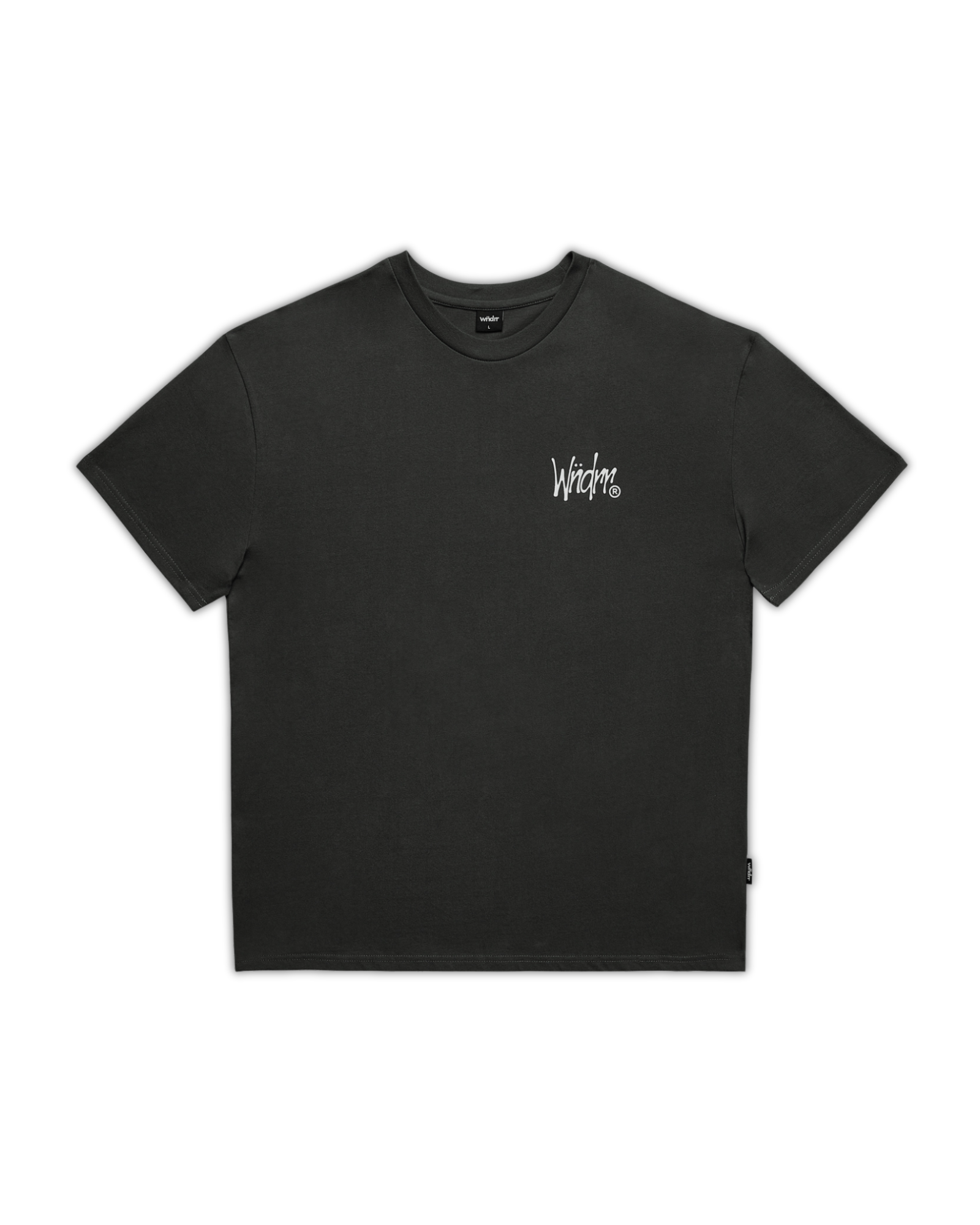 CROWN BOX FIT TEE - CHARCOAL